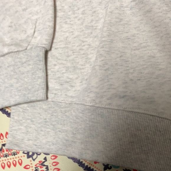 Parke Heather Grey Mock Neck Sweatershirt with Maroon Varsity logo size L / XL - Picture 5 of 7